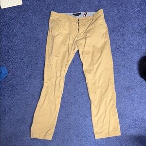 Tommy Hilfiger Tan Chino Pants Classic Fit